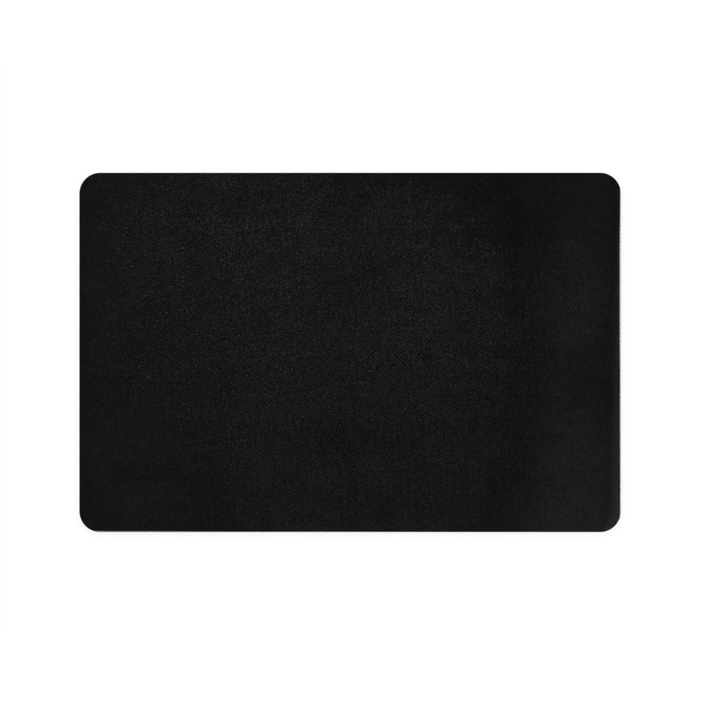 Blue Paw Print Lovely Pet Food Mat (12x18) — Non-Slip Feeding Placemat for Dogs & Cats