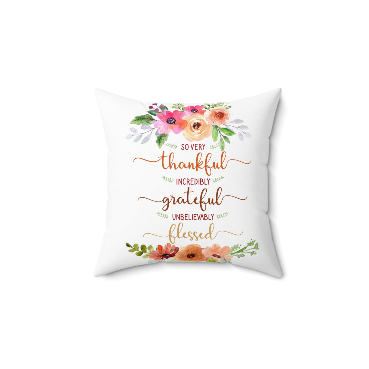 Cozy beautiful Pillow Spun Polyester Square Elegant Cozy Pillow