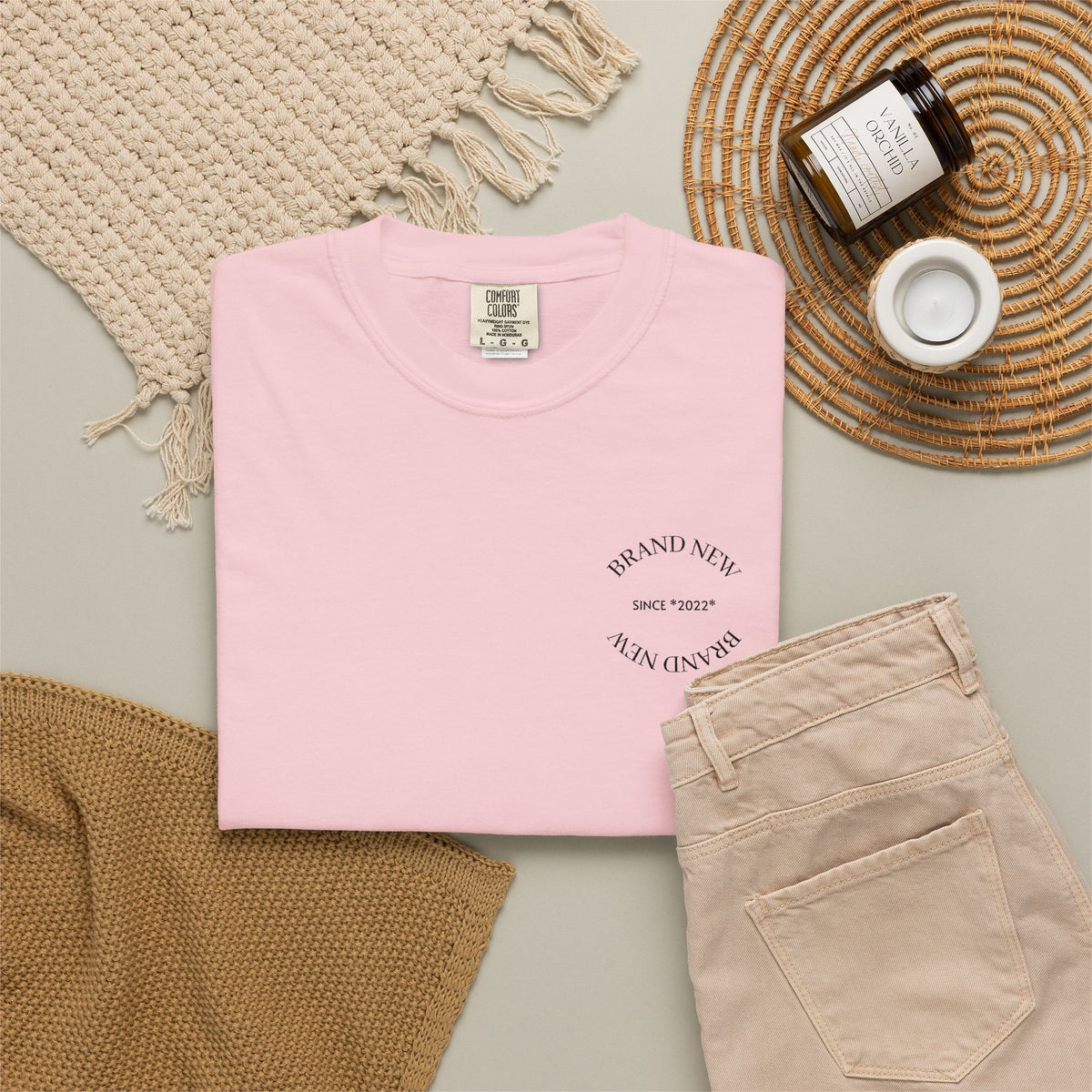Brand New Garment-Dyed T-Shirt