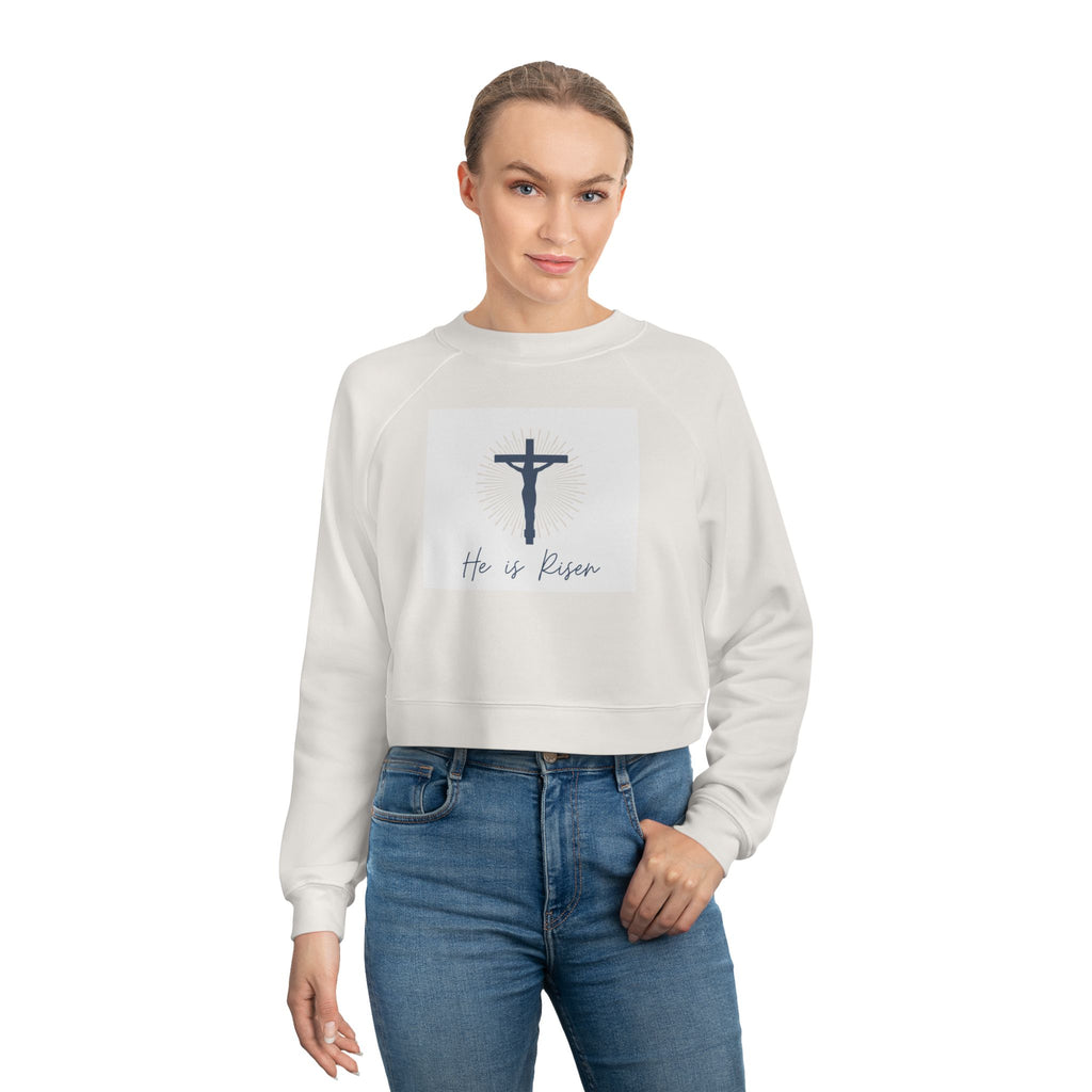 He Is Risen Cropped Pullover