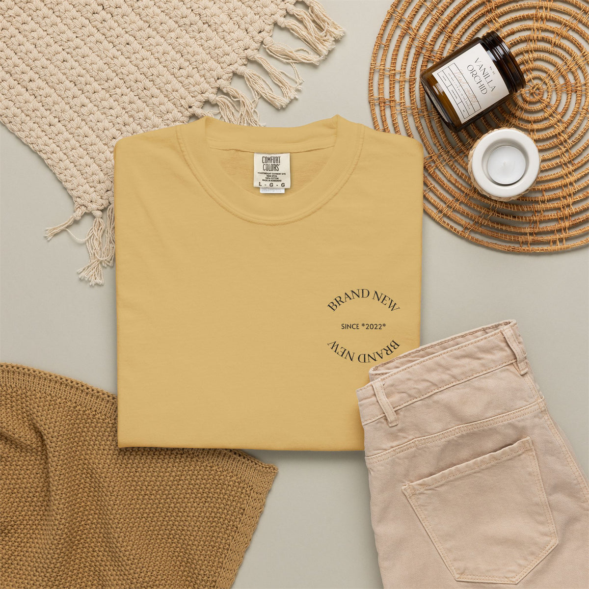 Brand New Garment-Dyed T-Shirt