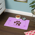 Lovely Comfy Pet Food Mat 12x18 Non-Slip Bowl Mat for Cats and Dogs