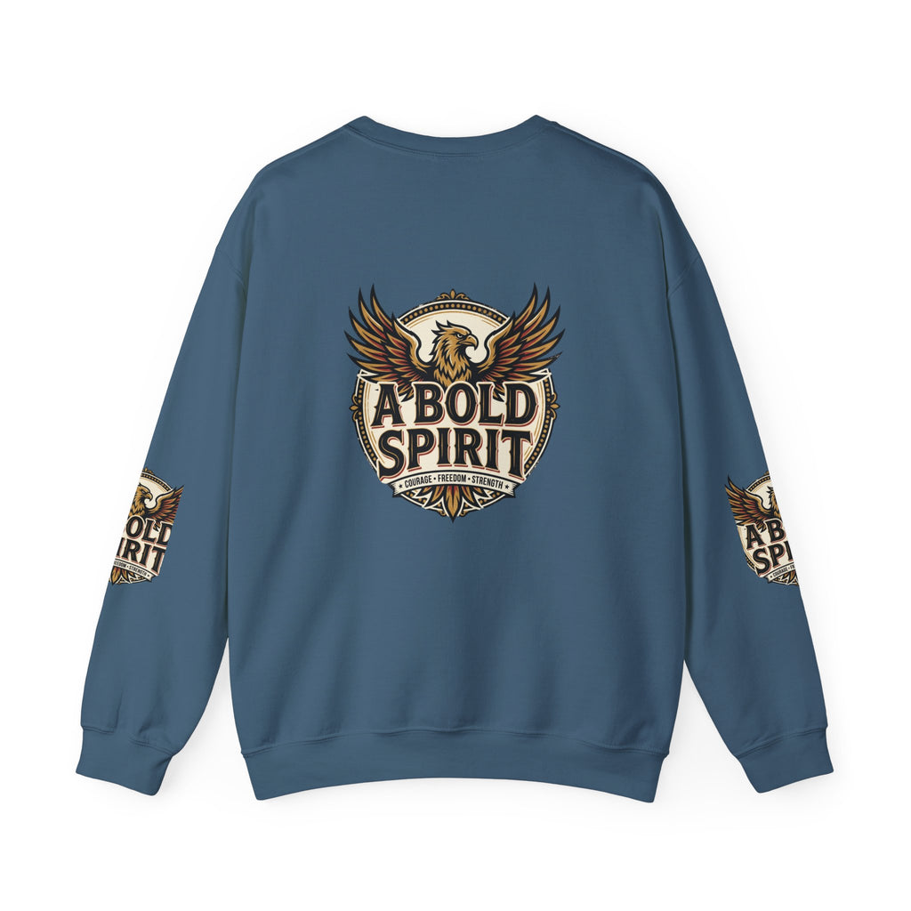 A Bold Spirit Crewneck Sweatshirt — Eagle Vintage Graphic Pullover