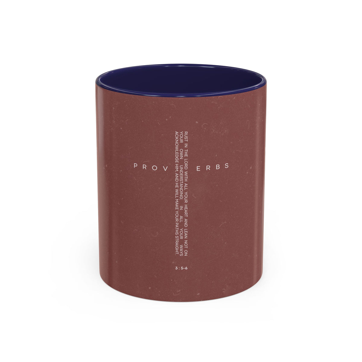 Proverbs Scripture Coffee Mug | Accent black interior 11oz