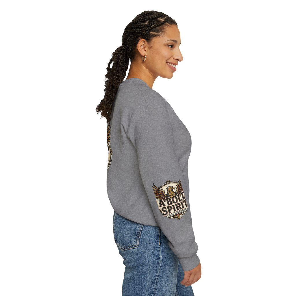 A Bold Spirit Crewneck Sweatshirt — Eagle Vintage Graphic Pullover