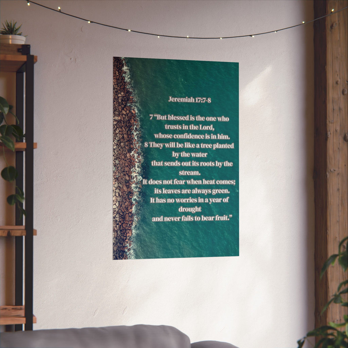 Jeremiah 17:7–8 Faith Scripture Poster
