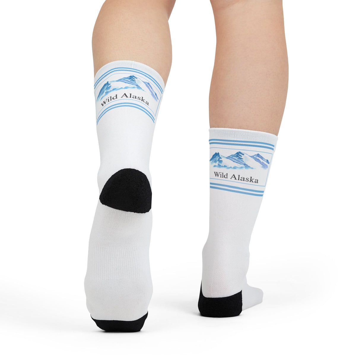Wild Alaska Crew Cool Socks Sublimation Graphic Socks