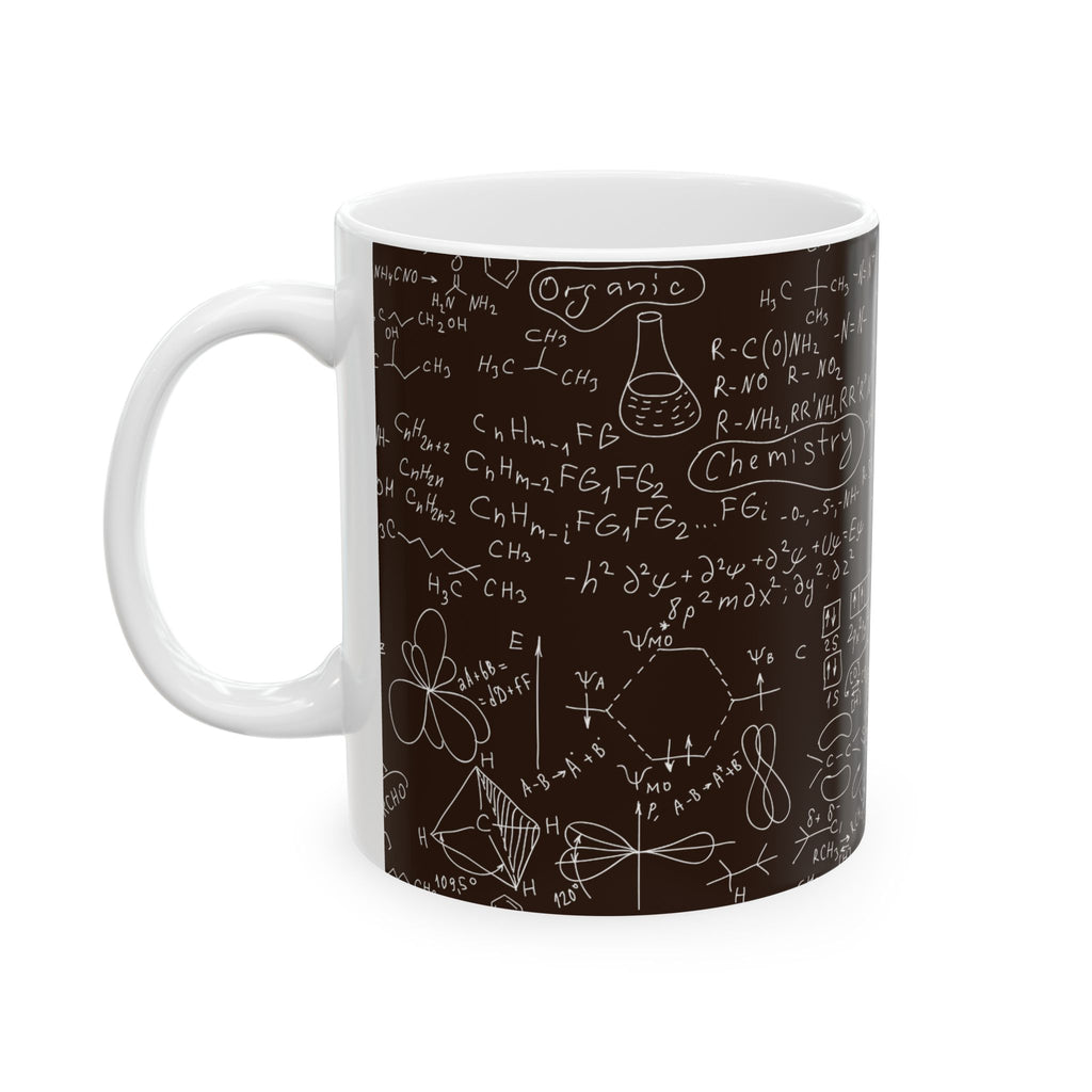 Chemistry Formulas Mug — Scientific Equation & Molecule Diagram Coffee Cup (11oz, 15oz)