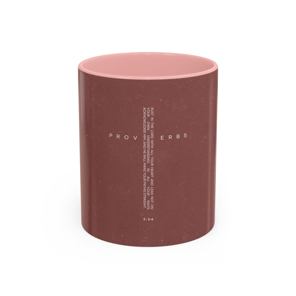 Proverbs Scripture Coffee Mug | Accent black interior 11oz