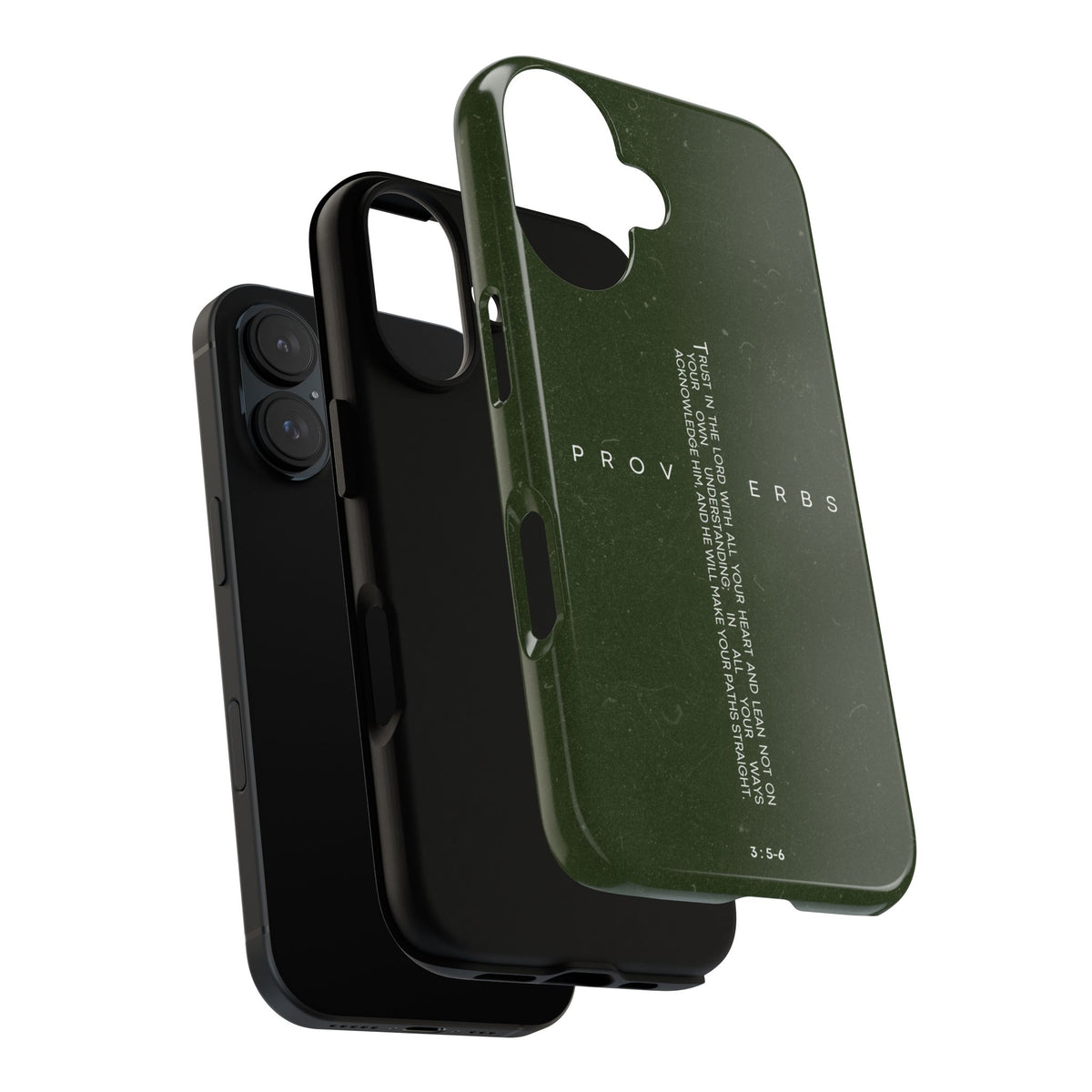Proverbs Scripture Cross phone case Strong Tough Case