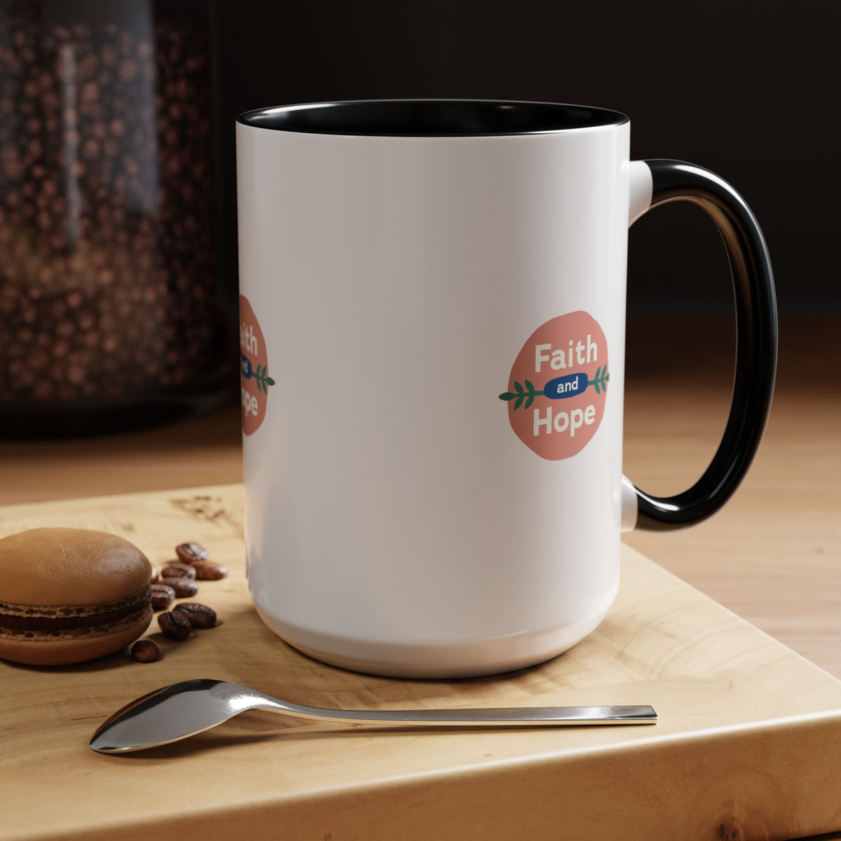 Inspirational Coffee Mug, Faith and Hope Mug