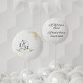 A Marriage in Christ" Wedding Balloon Beautiful White Floral