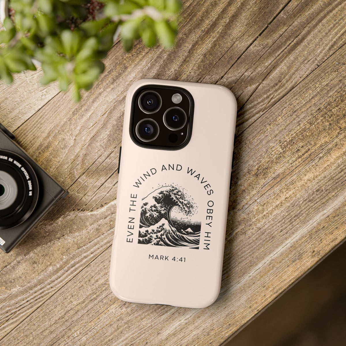 Phone Faith Case "Mark 4:41 Even the Wind and Waves Obey Him"