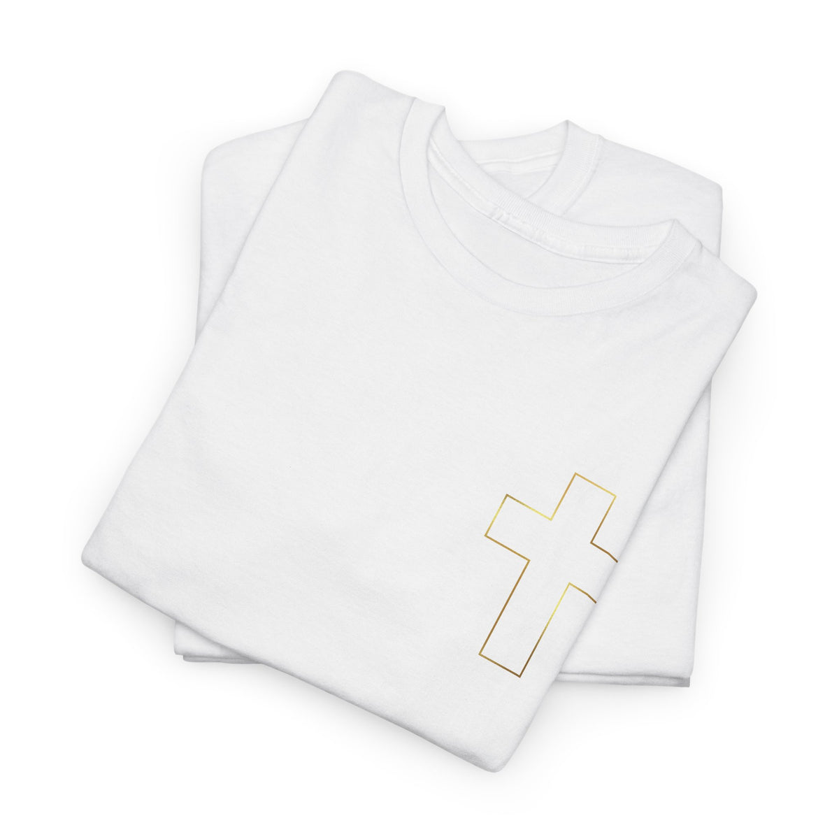 Christian 'Never Give Up' Tee — Stay Strong Cross T-Shirt