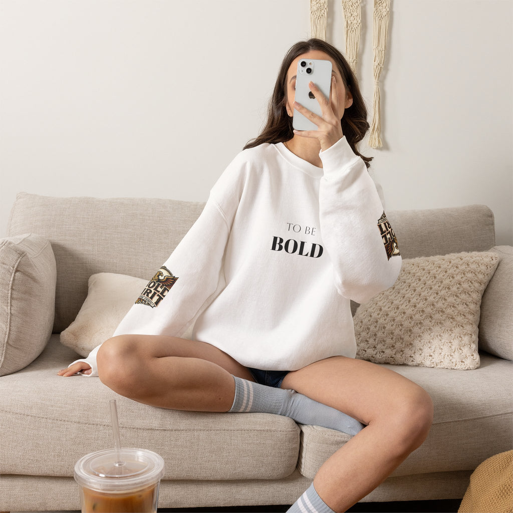 A Bold Spirit Crewneck Sweatshirt — Eagle Vintage Graphic Pullover