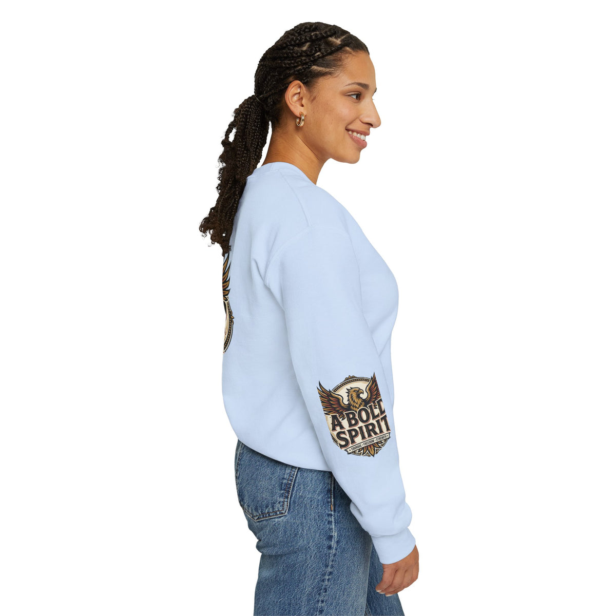 A Bold Spirit Crewneck Sweatshirt — Eagle Vintage Graphic Pullover