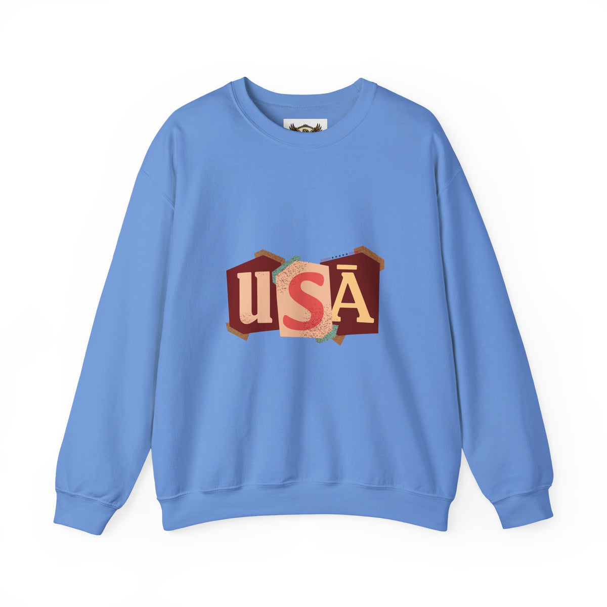 USA Graphic Crewneck Sweatshirt Patriotic Design