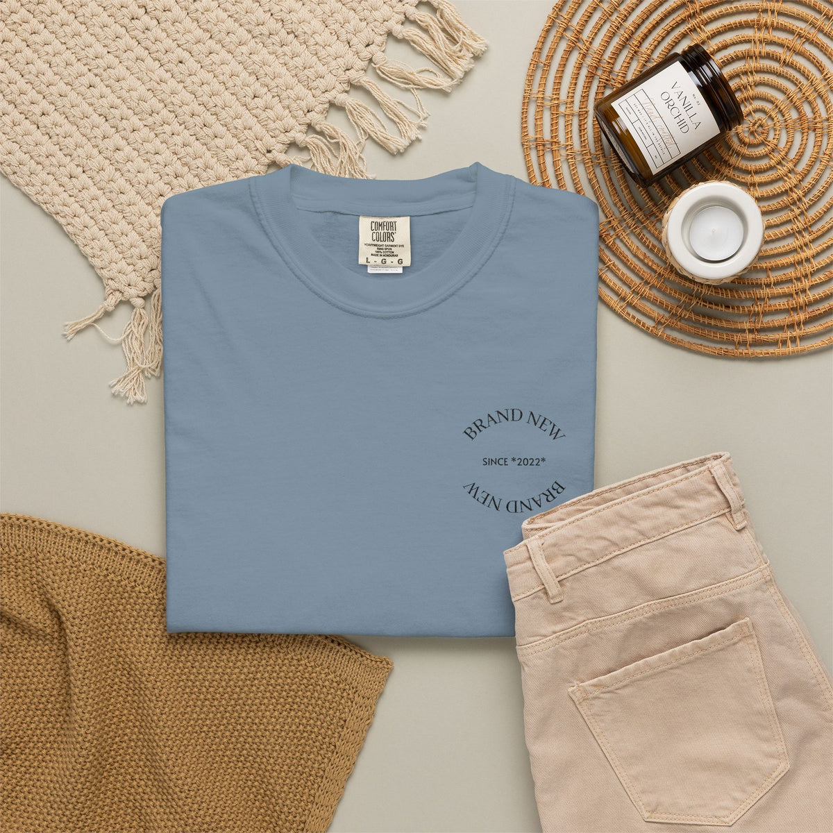 Brand New Garment-Dyed T-Shirt