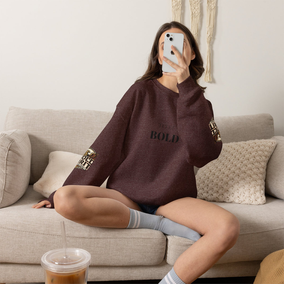 A Bold Spirit Crewneck Sweatshirt — Eagle Vintage Graphic Pullover