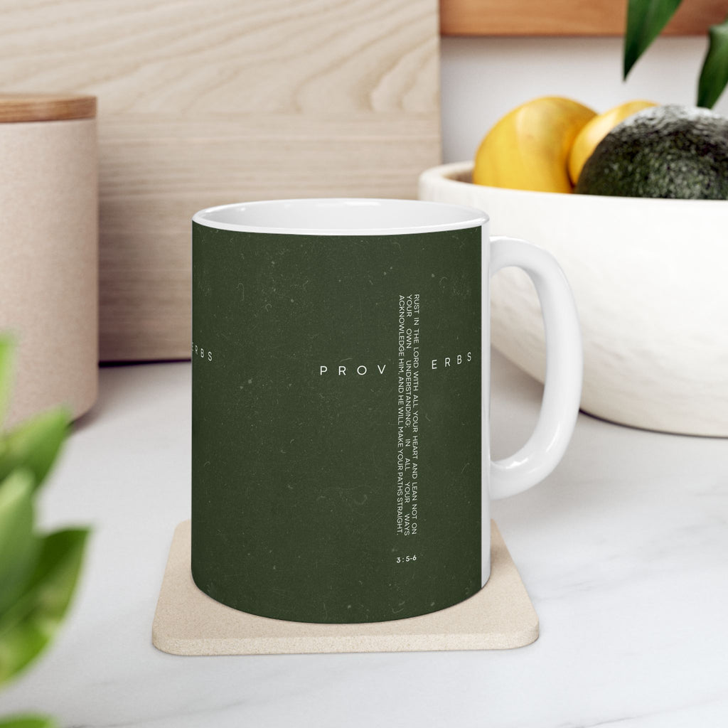 Proverbs Ceramic Mug Bible Verse Coffee Cup (11oz)