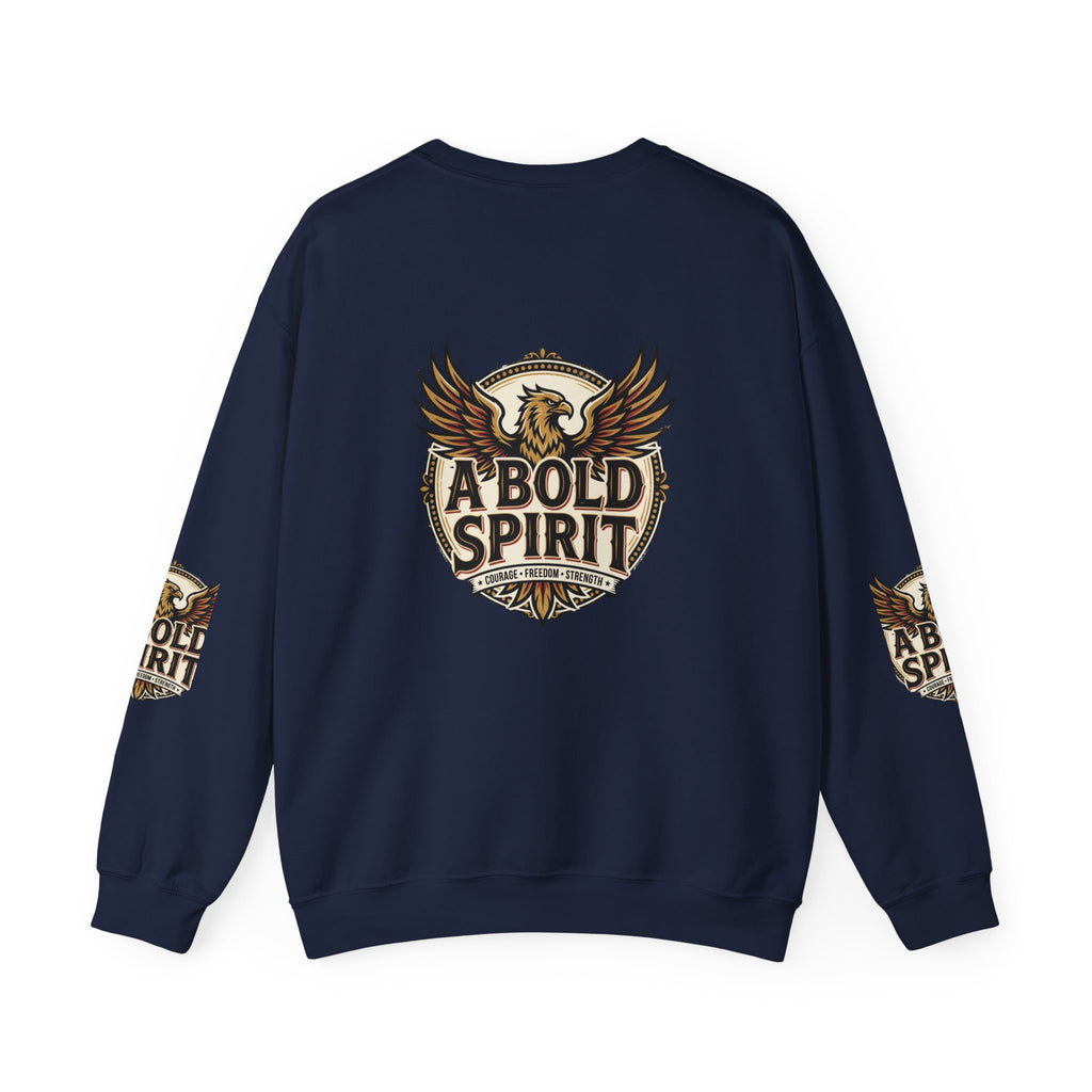 A Bold Spirit Crewneck Sweatshirt — Eagle Vintage Graphic Pullover