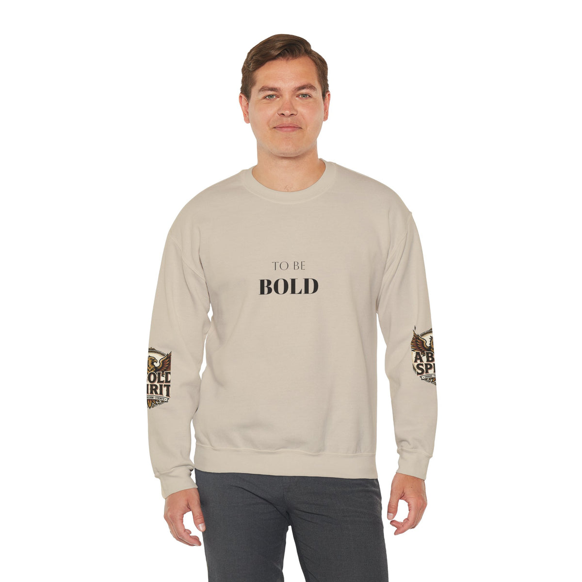 A Bold Spirit Crewneck Sweatshirt — Eagle Vintage Graphic Pullover