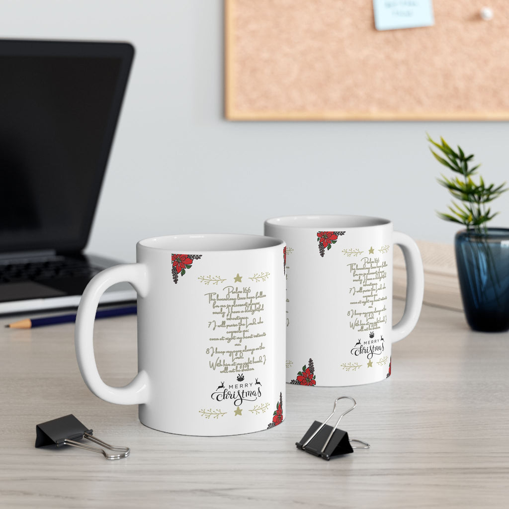 Christmas Psalms Ceramic Mug (11oz) — Merry Christmas Holiday Gift