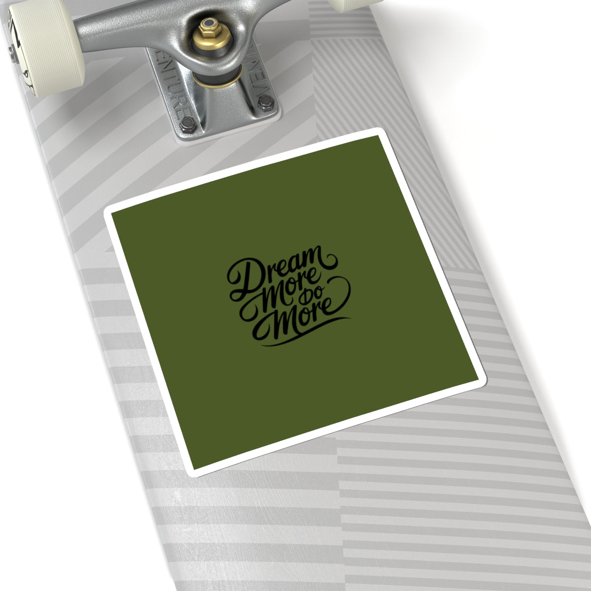 Dream More Do More script typography Sticker Kiss-Cut Sticker