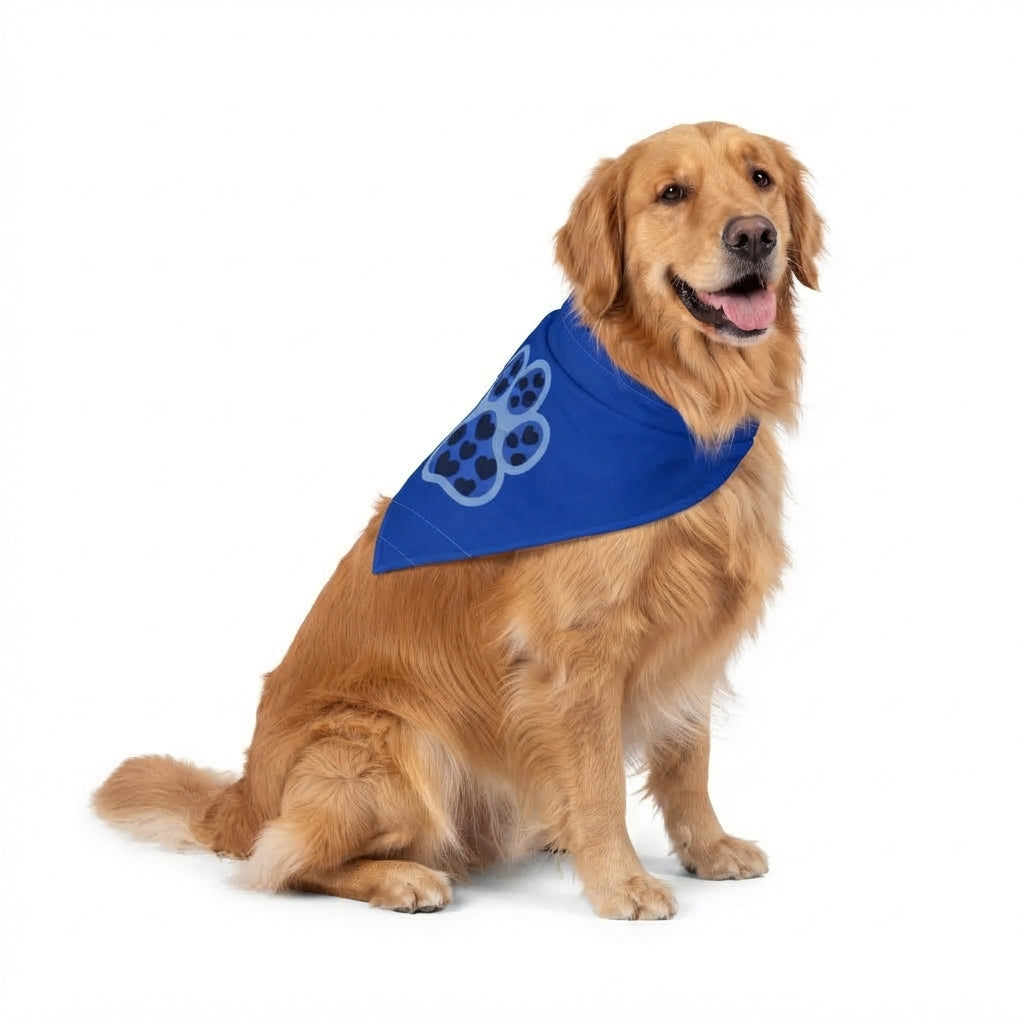 Lovely Pet Bandana for Dogs, Cute Paw Print Accessory for Parties, Gifts, or Everyday Wear