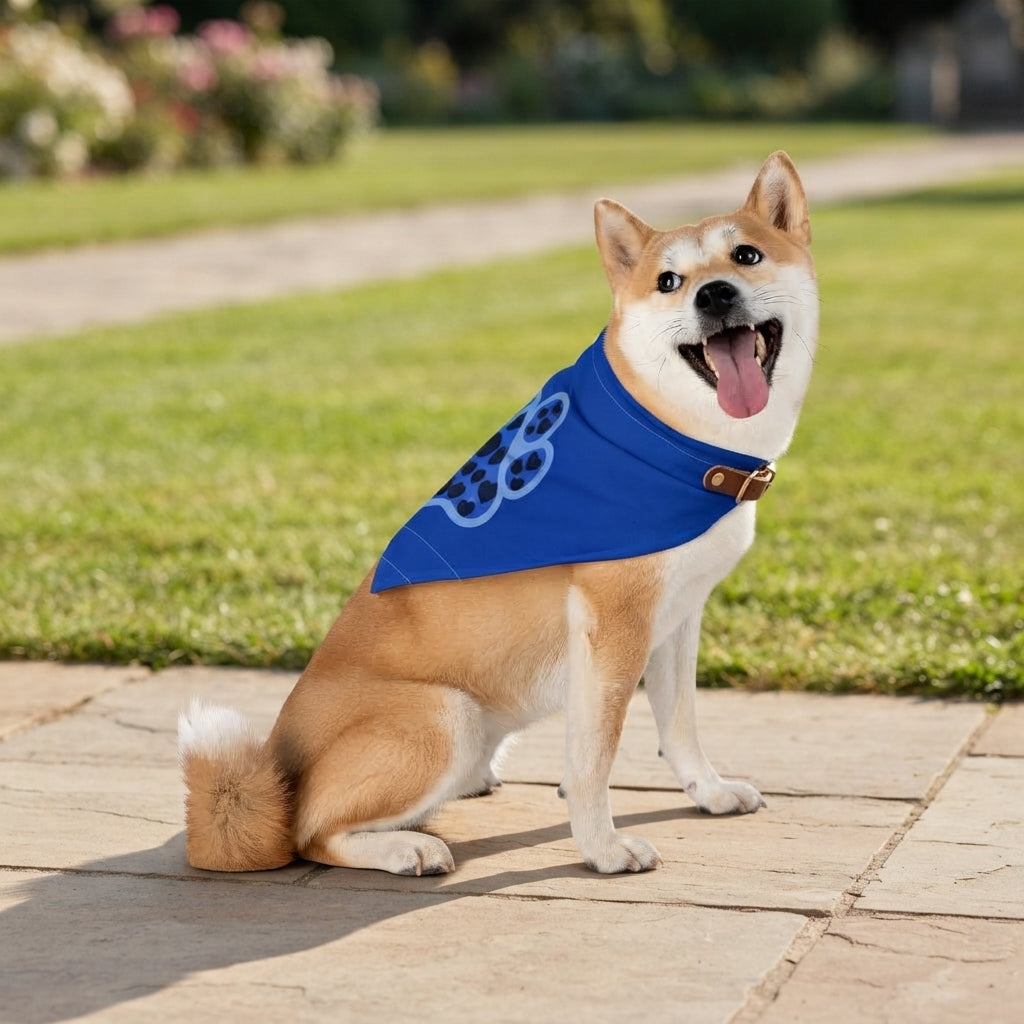 Lovely Pet Bandana for Dogs, Cute Paw Print Accessory for Parties, Gifts, or Everyday Wear