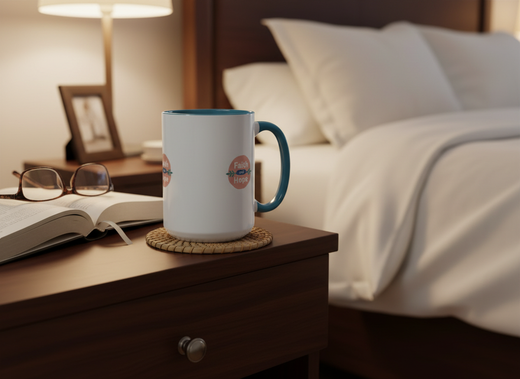 Inspirational Coffee Mug, Faith and Hope Mug