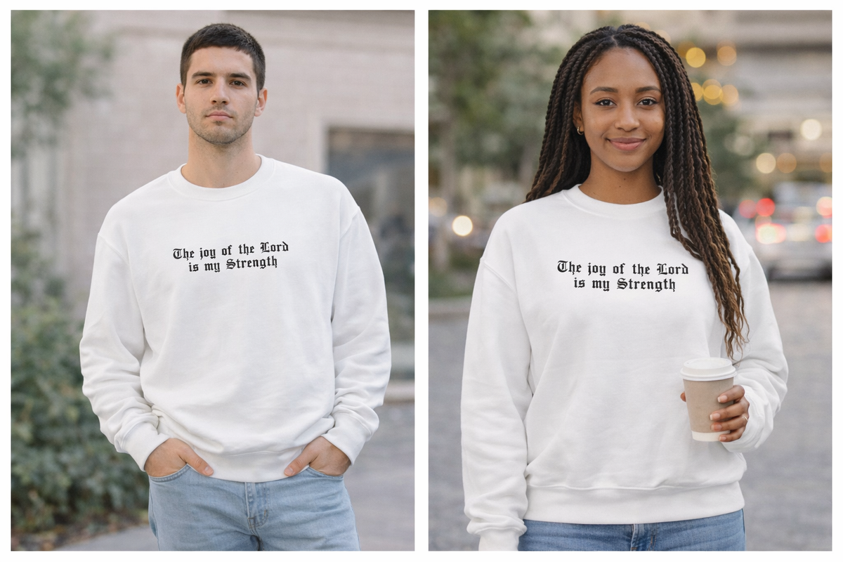 Faith-Inspired Unisex Sweatshirt Cozy Biblical Sweatshirt