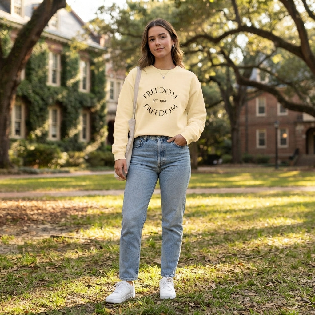 Freedom EST. 1967 Garment-Dyed Sweatshirt