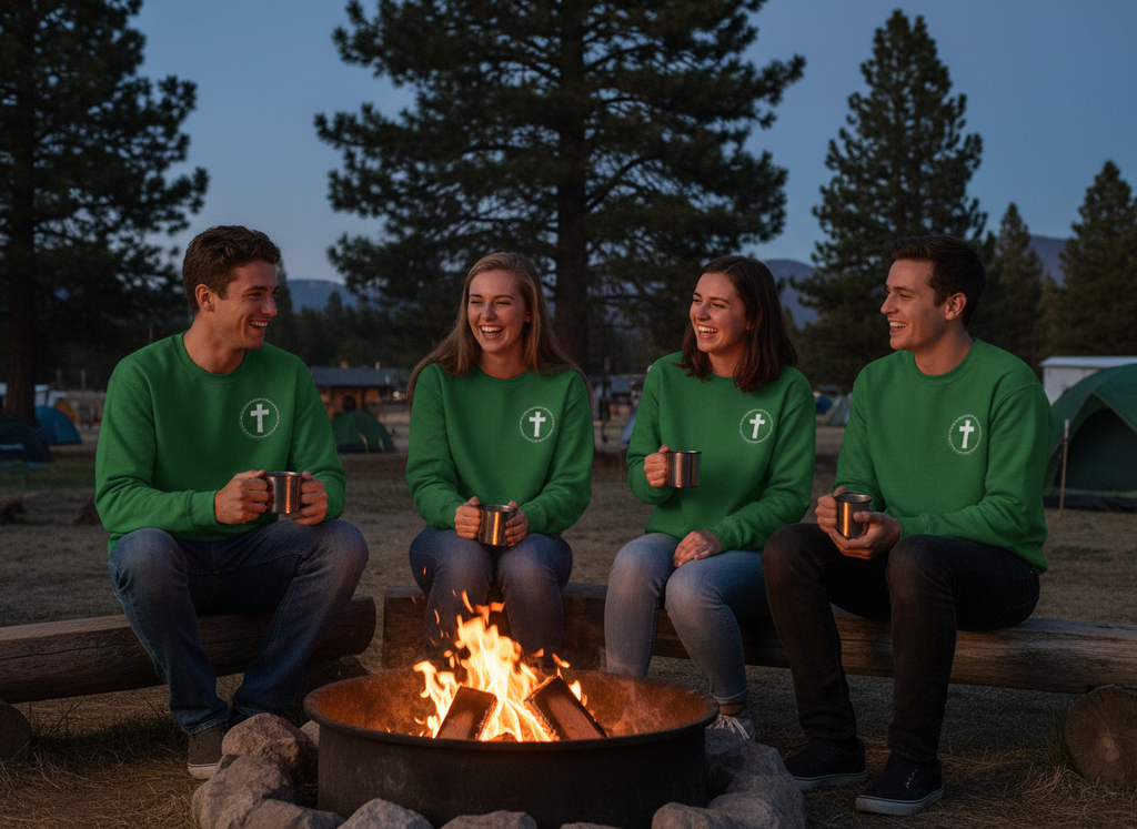 Soldier of Christ Sweatshirt | Christian Military Cross Design