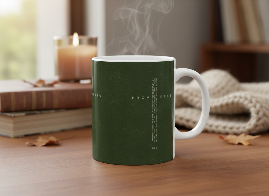 Proverbs Ceramic Mug Bible Verse Coffee Cup (11oz)