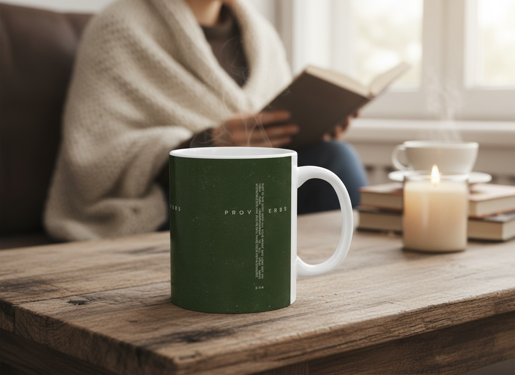 Proverbs Ceramic Mug Bible Verse Coffee Cup (11oz)