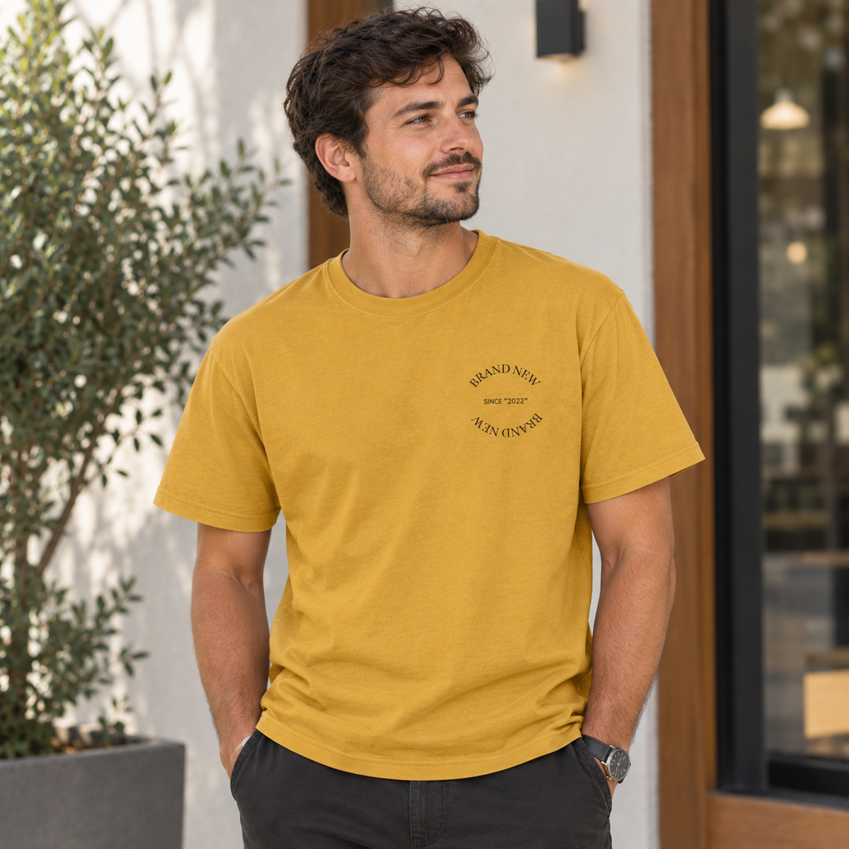 Brand New Garment-Dyed T-Shirt