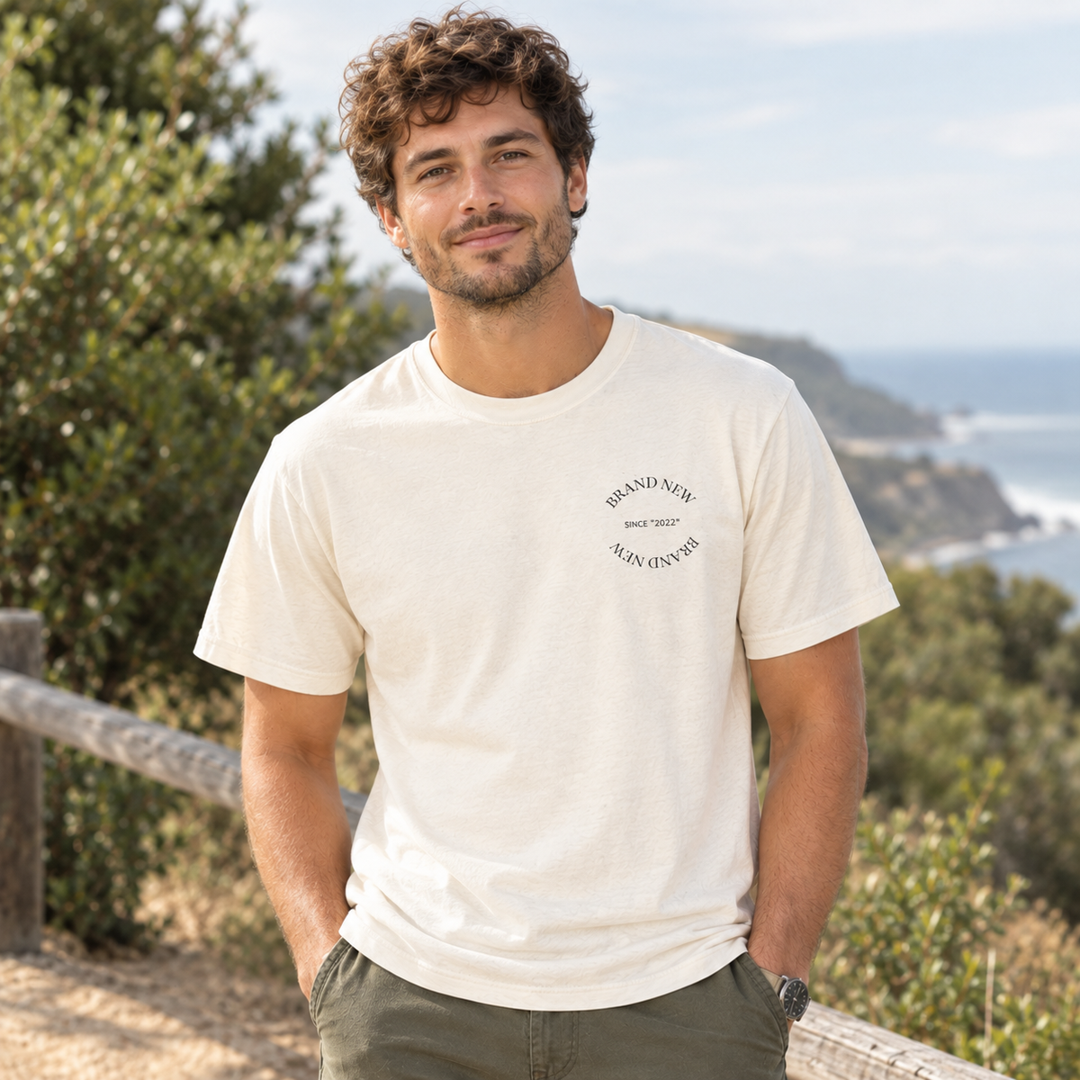 Brand New Garment-Dyed T-Shirt