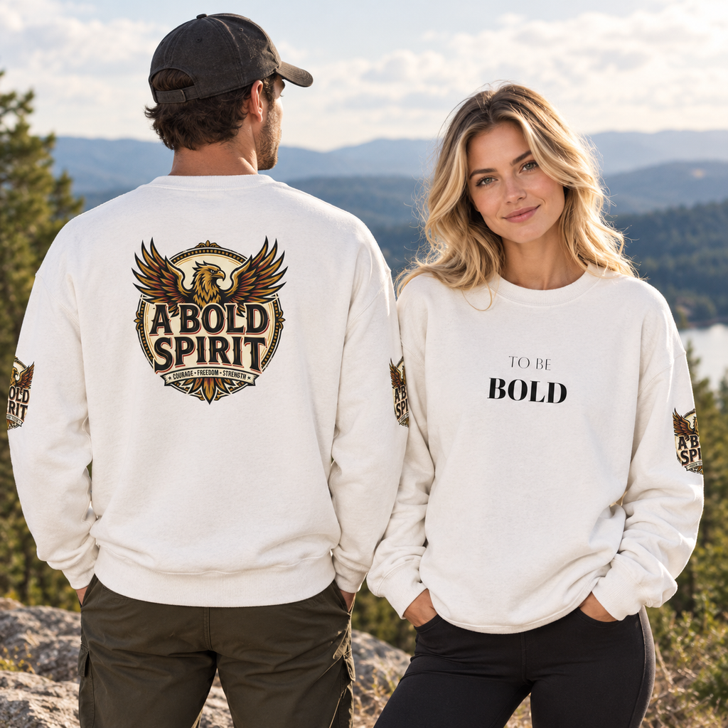 A Bold Spirit Crewneck Sweatshirt — Eagle Vintage Graphic Pullover