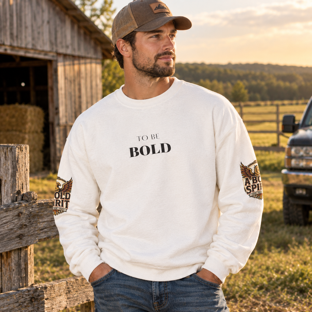 A Bold Spirit Crewneck Sweatshirt — Eagle Vintage Graphic Pullover