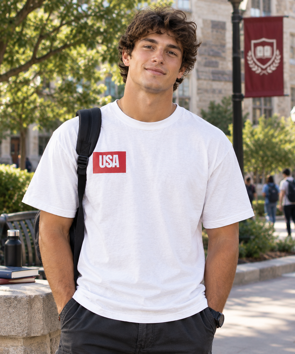 USA T-Shirt — "One Nation Under God" Patriotic Tee