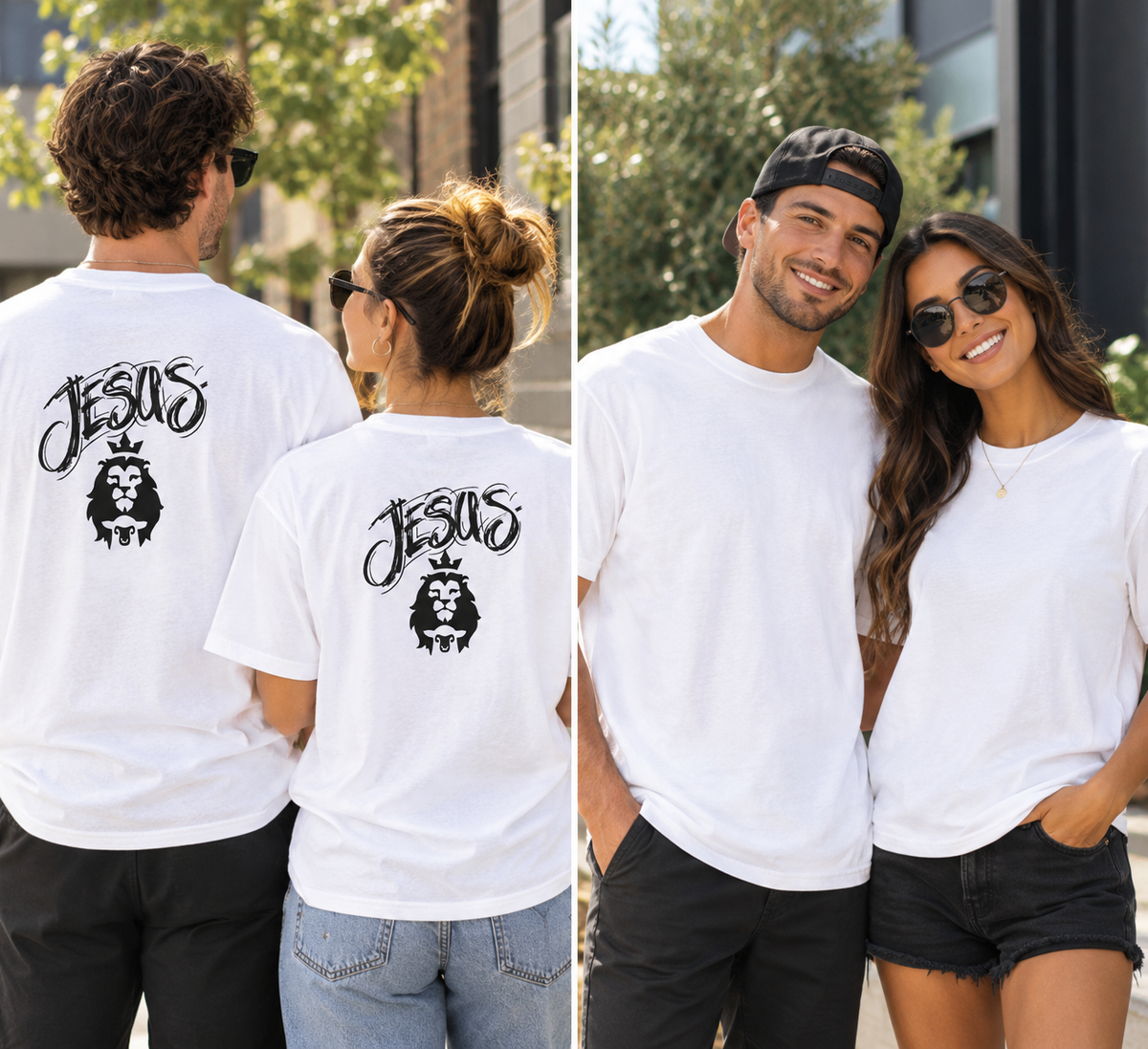 Jesus Lion T-Shirt — Faith Christian Graphic Tee