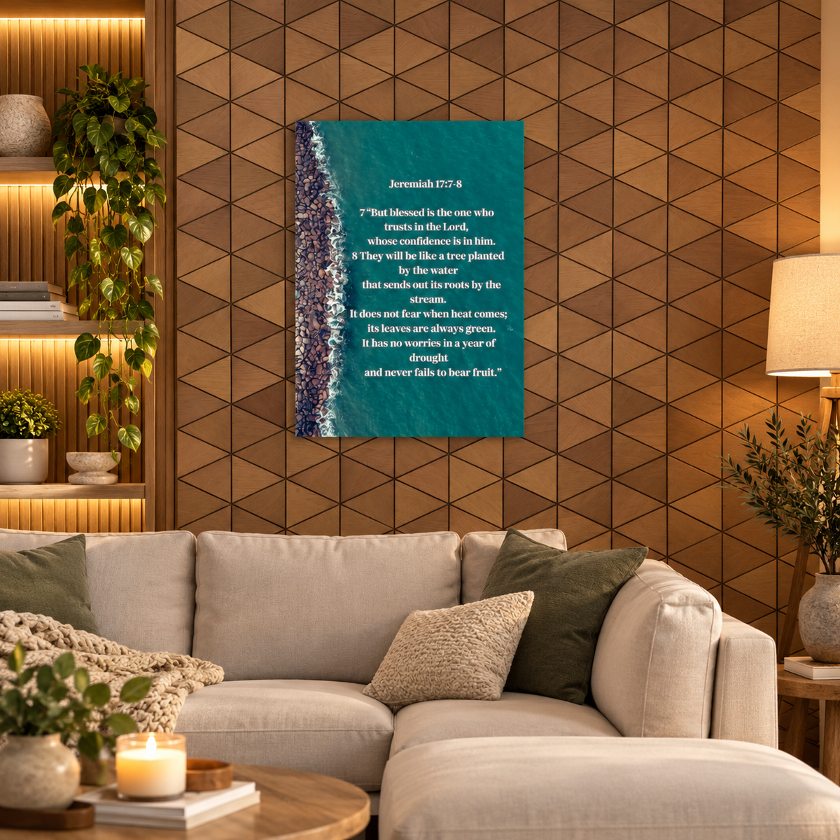 Jeremiah 17:7–8 Faith Scripture Poster