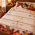 Christmas Velveteen Plush Blanket – ‘Psalms 147:4’ Bible Verse
