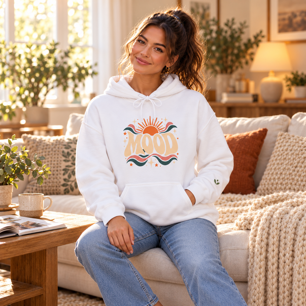 Good Mood Sunshine Graphic Hoodie