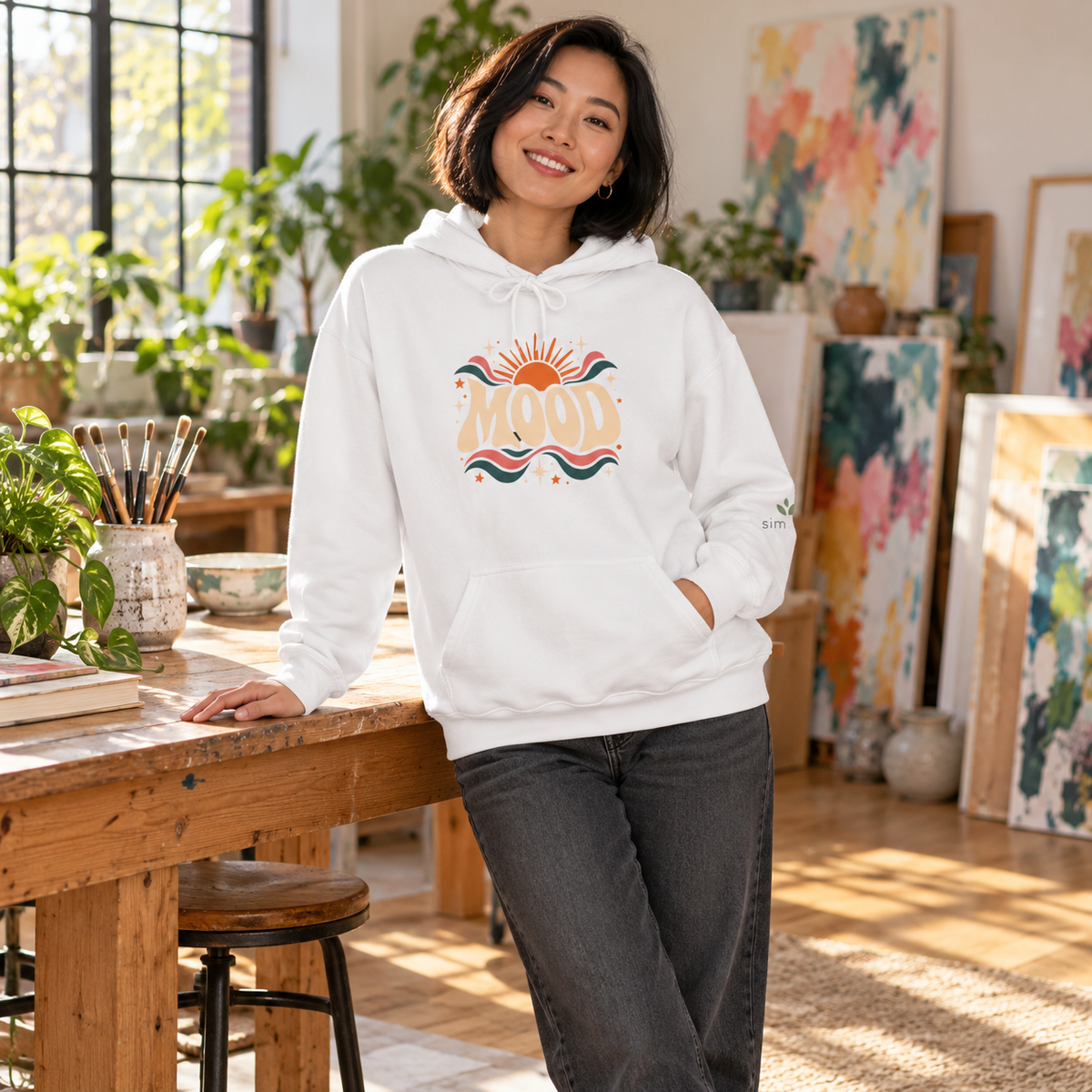 Good Mood Sunshine Graphic Hoodie