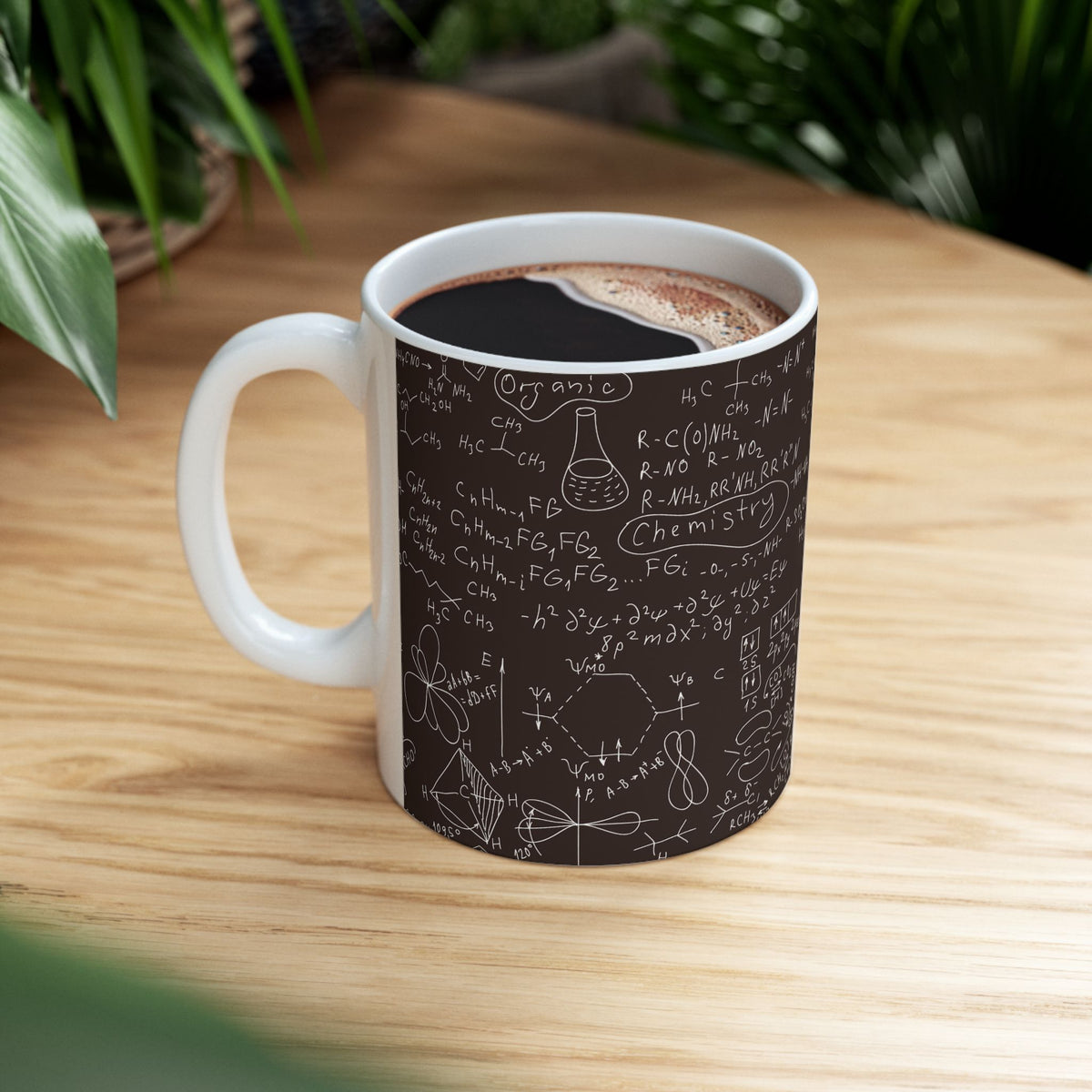 Chemistry Formulas Mug — Scientific Equation & Molecule Diagram Coffee Cup (11oz, 15oz)