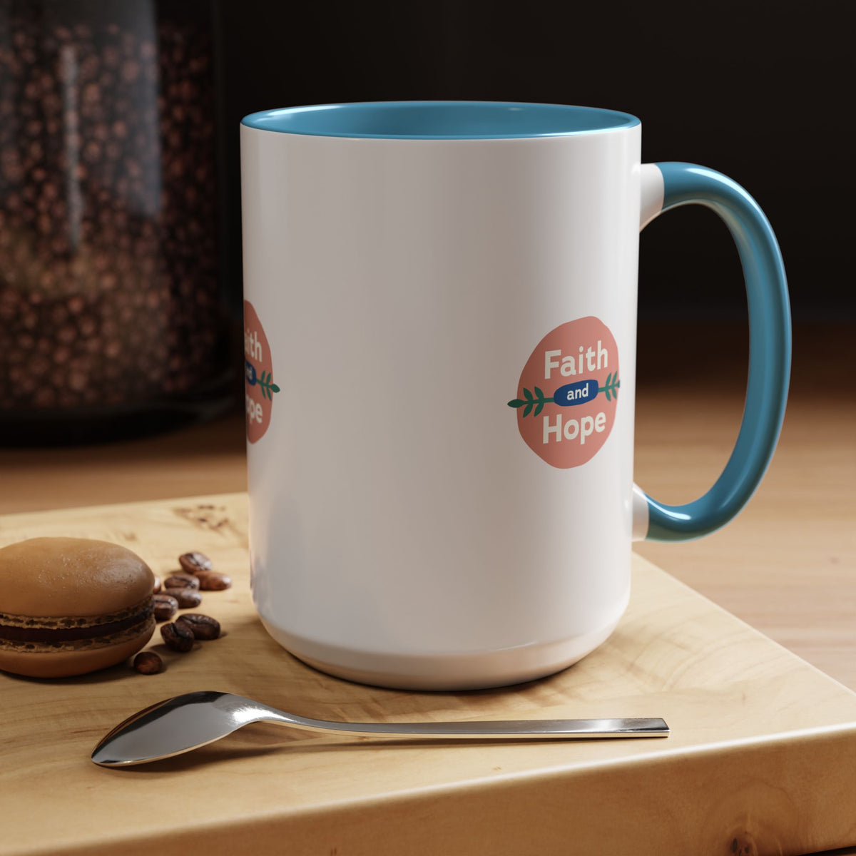 Inspirational Coffee Mug, Faith and Hope Mug