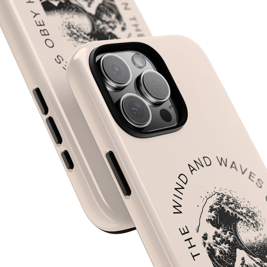 Phone Faith Case "Mark 4:41 Even the Wind and Waves Obey Him"