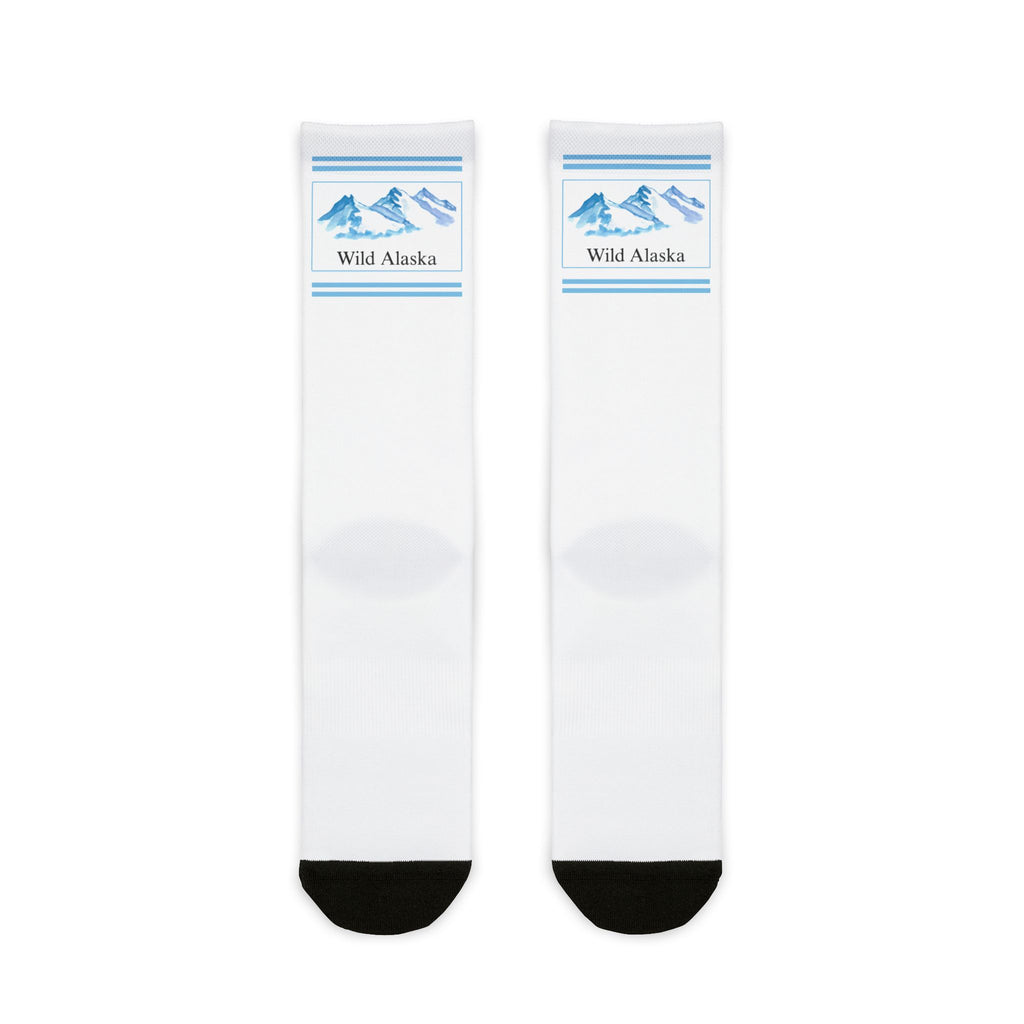 Wild Alaska Crew Cool Socks Sublimation Graphic Socks